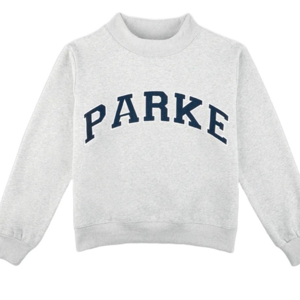 Parker Gray Varsity Mockneck Sweatshirt